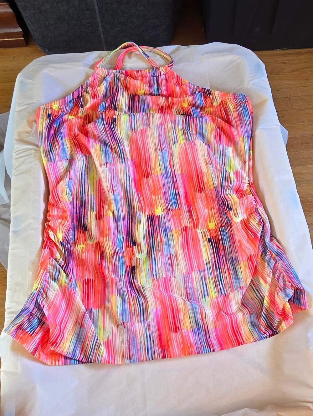Venus Halter Neck Multicolor Print Women's Tank Top